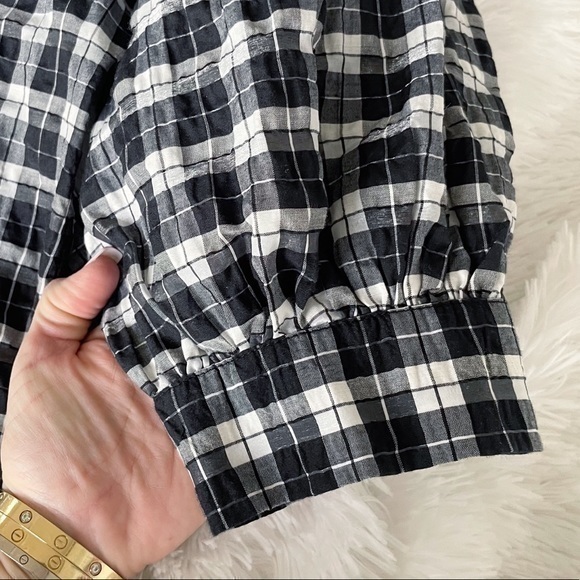 GANNI Houndstooth Black & White Cute Checkered Dress - Picture 11 of 16